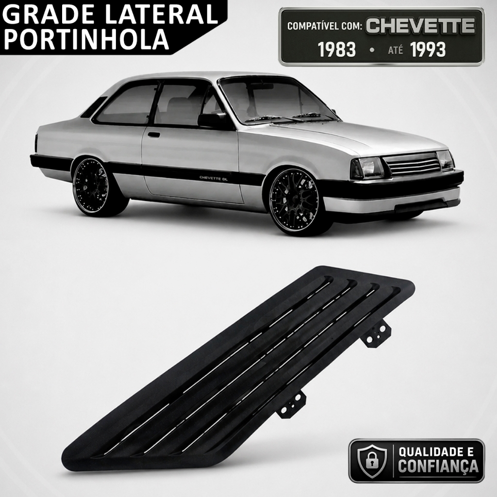Grade Lateral Portinhola do Tanque Chevette 1983 a 1993 - unidade