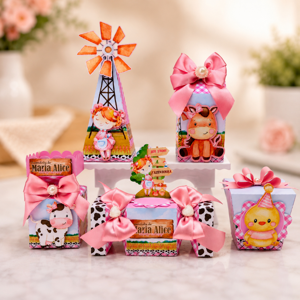 Kit Personalizado Festa Infantil FAZENDINHA MENINA
