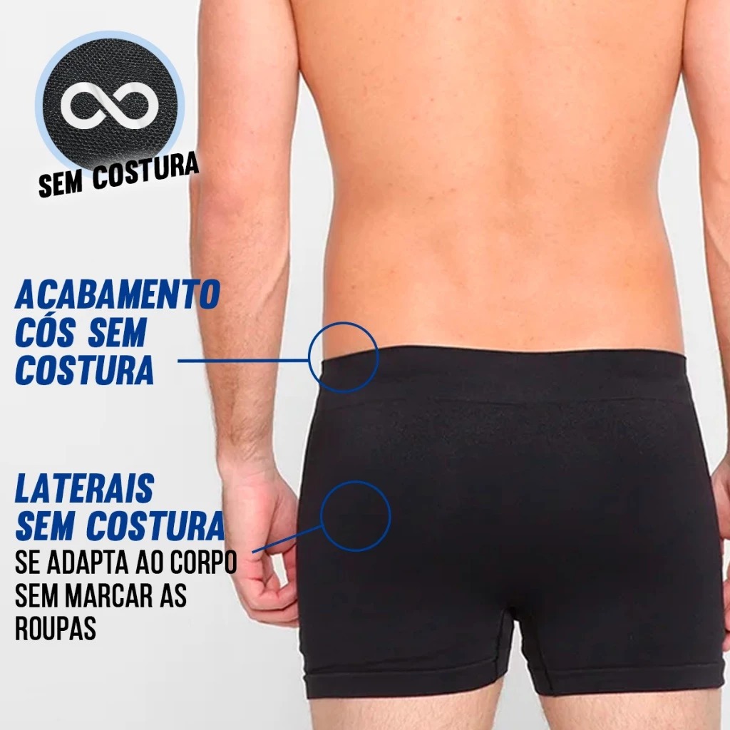 Kit 6 Cuecas Boxer Polo Wear Masculina Microfibra Sem Costura Confortável Macia Respirável Original · foto 2