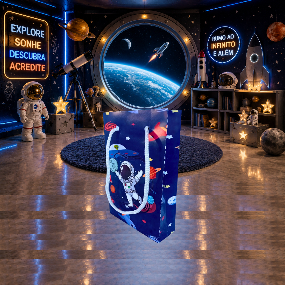 Sacolinha P Astronauta Personalizada/Lembrancinha de Festa /Aniversário