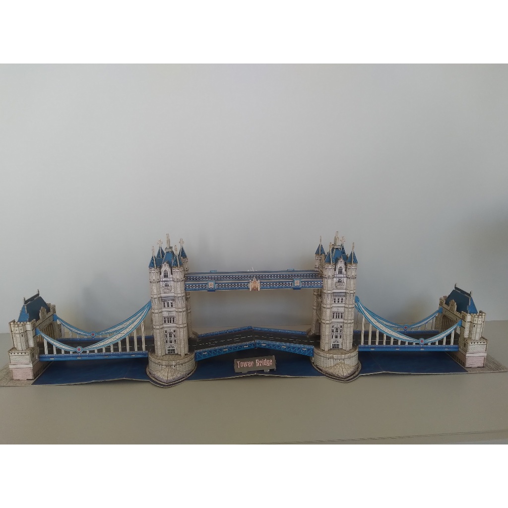 Modelismo Maquete Tower Bridge Londres Inglaterra - Cubicfun - Quebra-cabeça 3D Decoração