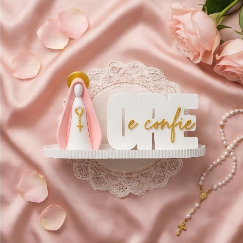 Nossa senhora Aparecida virgem maria altar horário fé decoração ore e confie católico