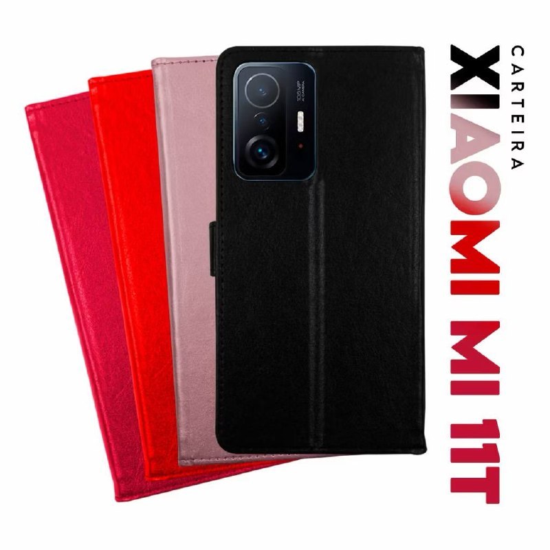 Capa Case Carteira Flip Cover Capinha Protetora 360 Para Todos Modelos XIAOMI MI 11T 11T PRO