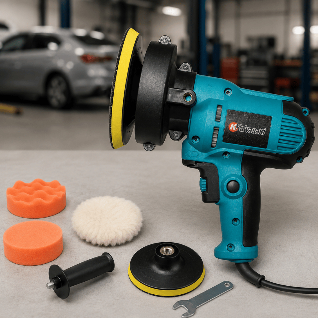 Polidor Politriz Nakasaki Angular Automotiva Lixadeira 850W Elétrica Profissional 125mm Compacta