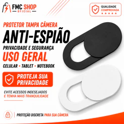 Kit com 2/4/6 Unidades Protetor Tampa Câmera Webcam Anti-espião Notbook Celular Tablet