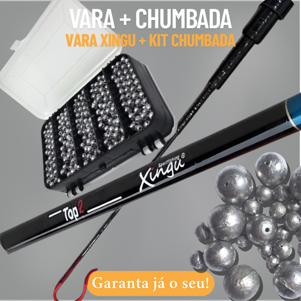 Kit Vara Telescópica + Kit Chumbada Pesca Completo Pescaria Vara Telescópica Kit Chumbadas Pescaria Pescar