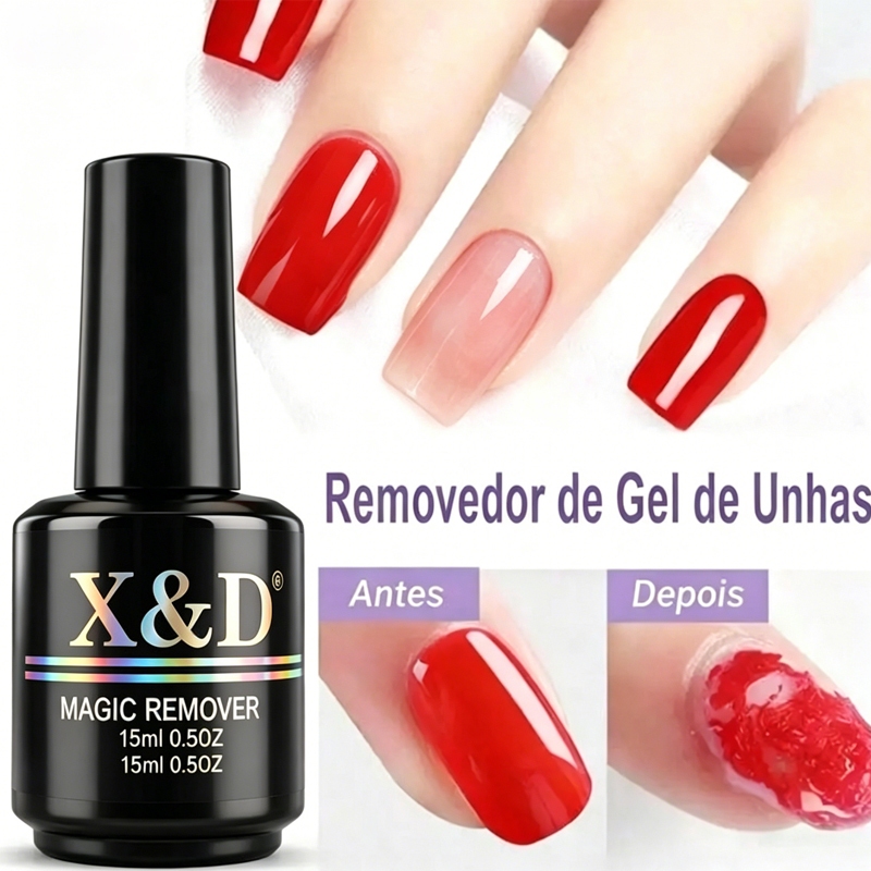 Removedor de Esmalte em Gel Magic Remover X&D - 15ml