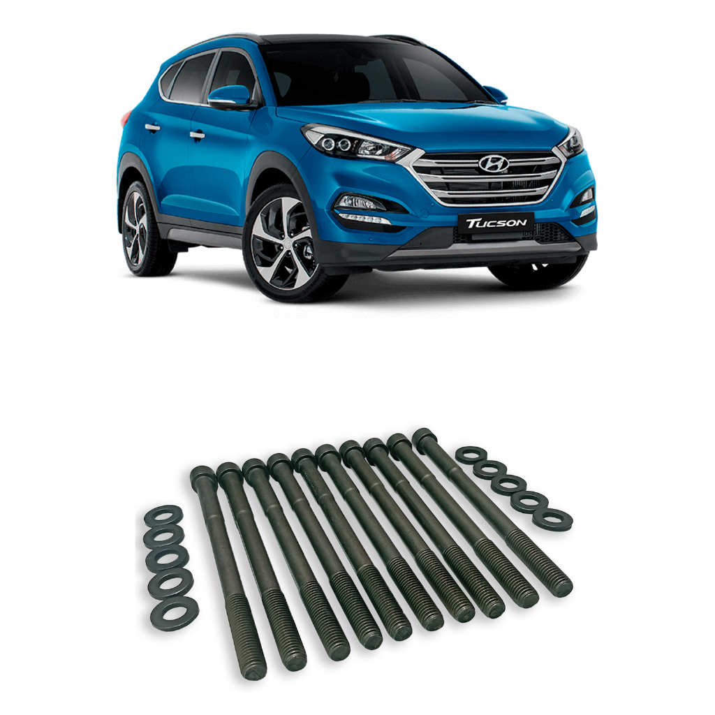 Jogo De Parafuso Do Cabeçote Tucson 1.6 16v Turbo G4fj