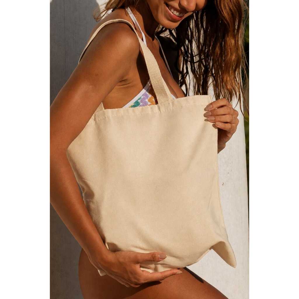 Bolsa Ecobag Sacola em Algodão Cru Faculdade Escola Presente Dia a Dia Ecologica Moda Tote Personalizada Mimo Brasil — imagem 2 de 2