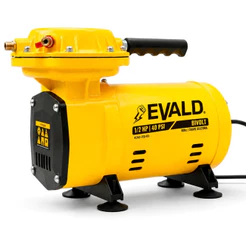 Compressor Ar Direto 1/2POL 350W 1/2HP Kit 9 Acessórios Bivolt ECAD-350-03 EVALD