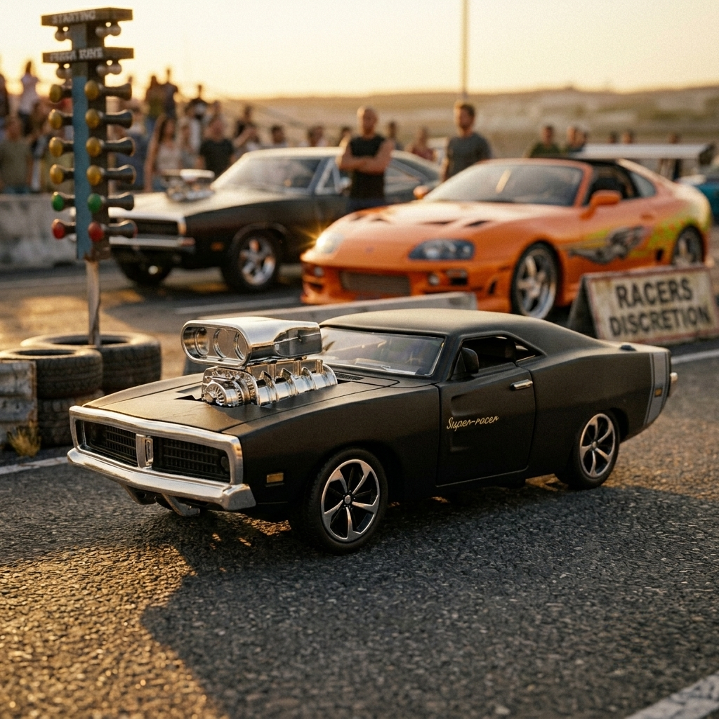 Carrinho de Metal Coleção Velozes E Furiosos Opala Dodge Charge Miniatura de Colecionador Lincoln