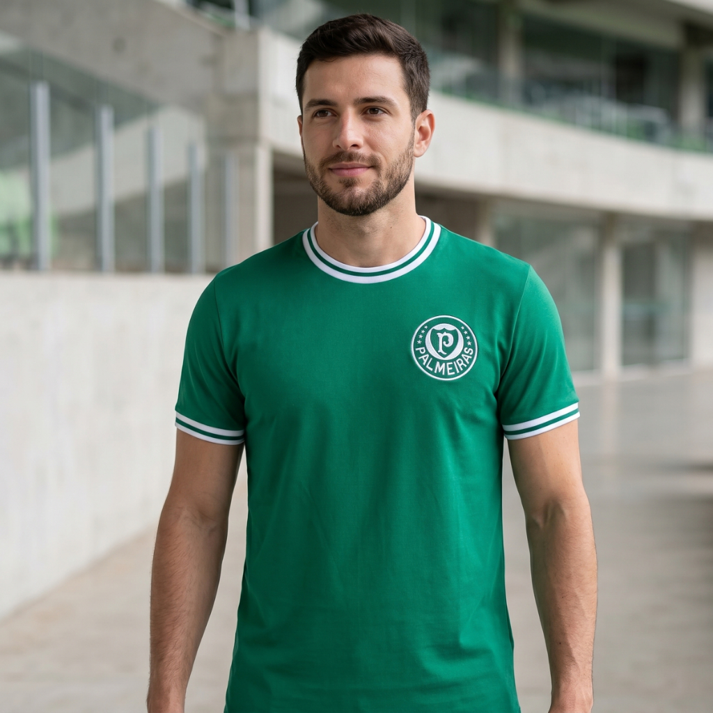 Camisa Palmeiras Retrô 1973 Comemorativa Segunda Academia