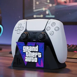 Suporte Gamer GTA VI para Controle PS5 e Xbox | Organizador 3D