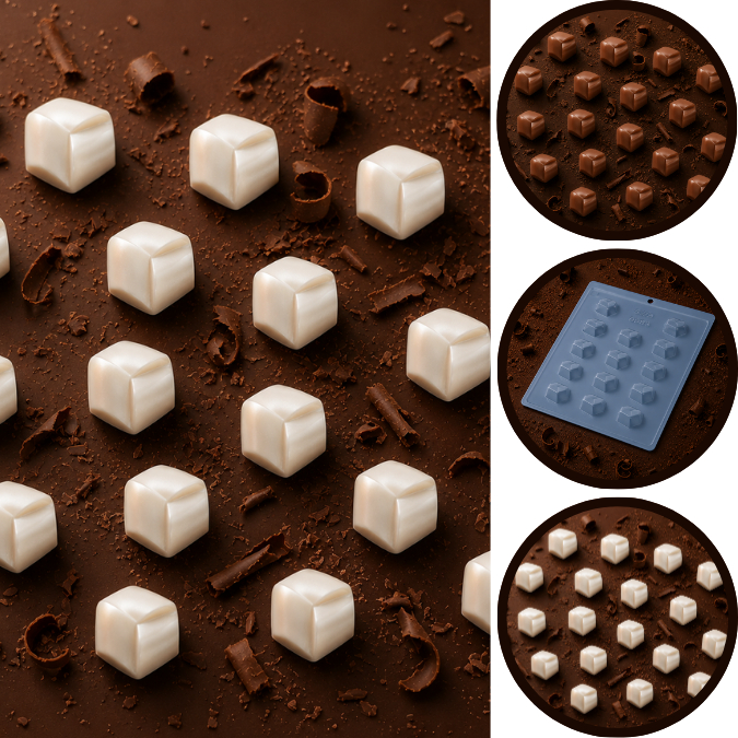1~10 Forma Simples 9588 Bombom Detalhado 11 em Acetato BWB Para Bombom e Chocolate e Confeitaria Páscoa (CHOCO)