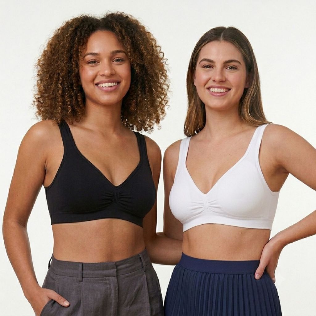 Kit 2 Sutiã Feminino Daily T-Shirt Trifil Adulto Com Bojo Sem Costura