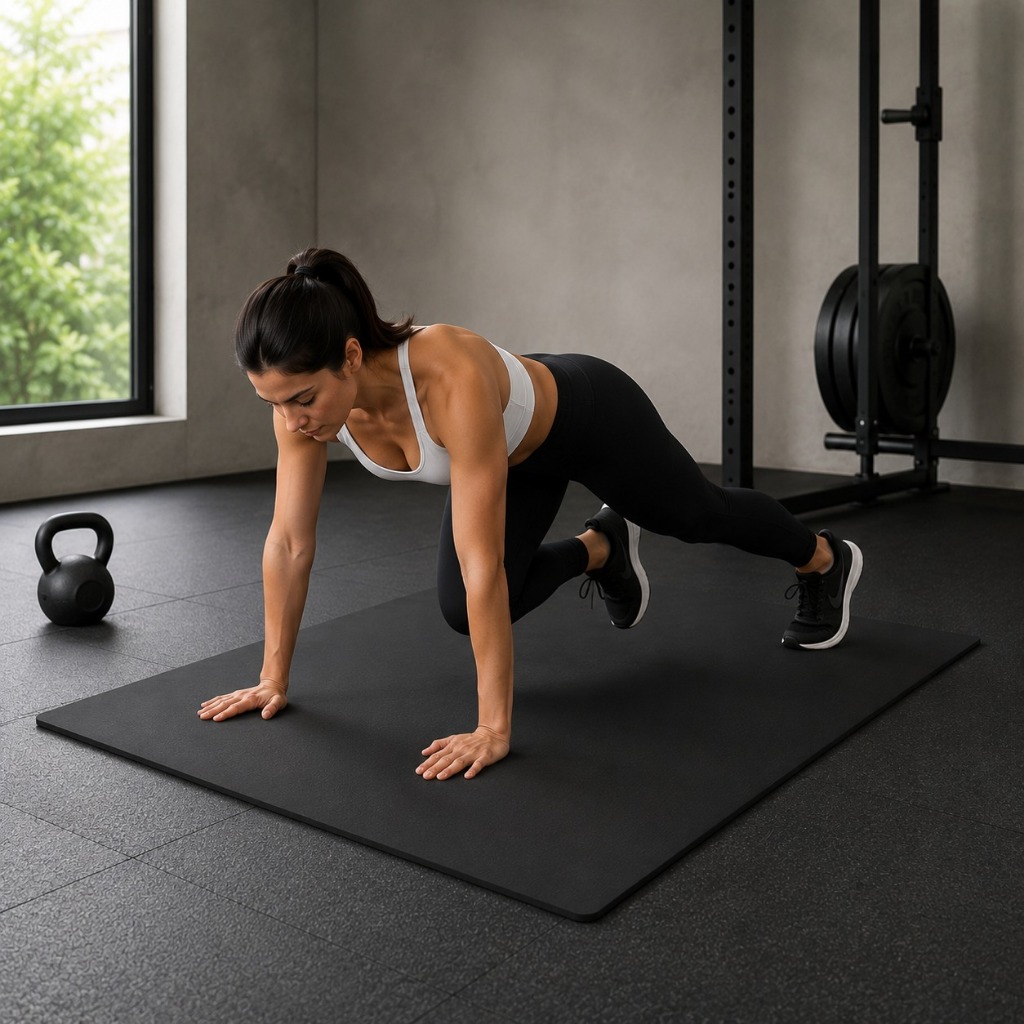 Tapete Eva Fitness Extra Grande 1,20x1,15 5mm Antiderrapante Ioga Pilates