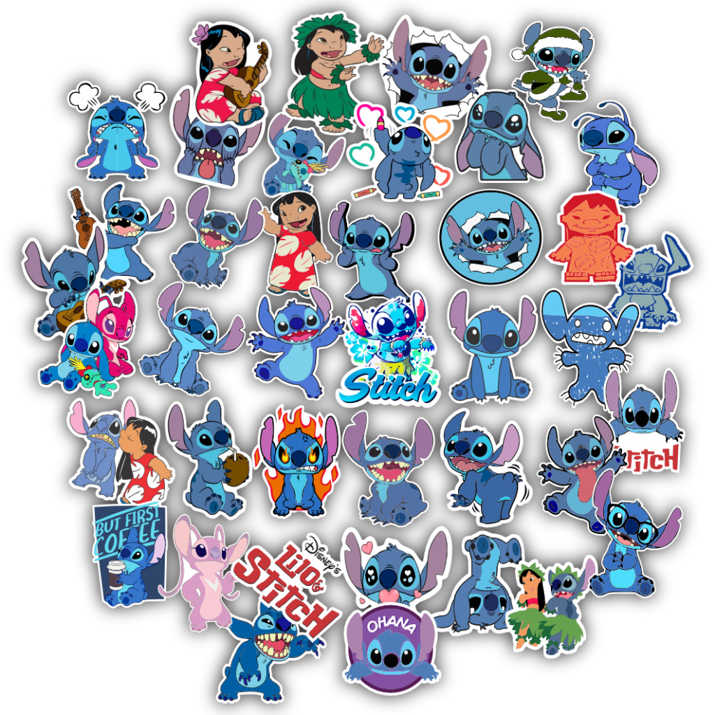 40 Adesivos Lilo & Stitch figurinhas cartela sticker U08