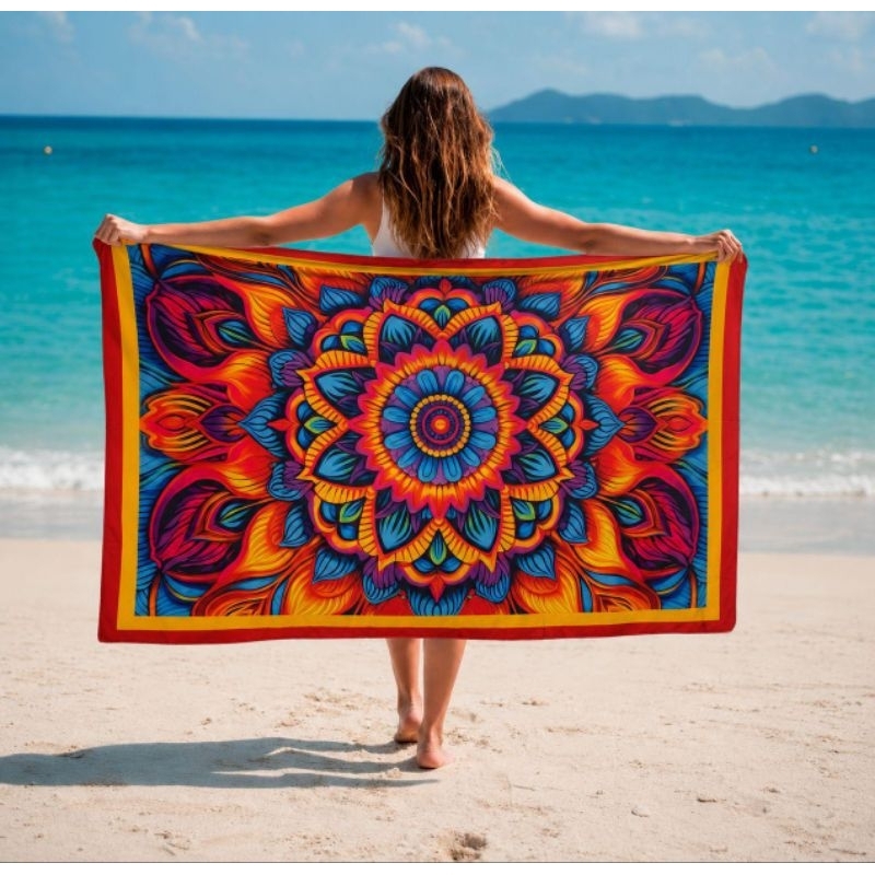 CANGA PAREÔ SEDINHA DE PRAIA | ESTAMPA | MANDALA | CANGA DE PRAIA | TOALHA DE PRAIA ✨