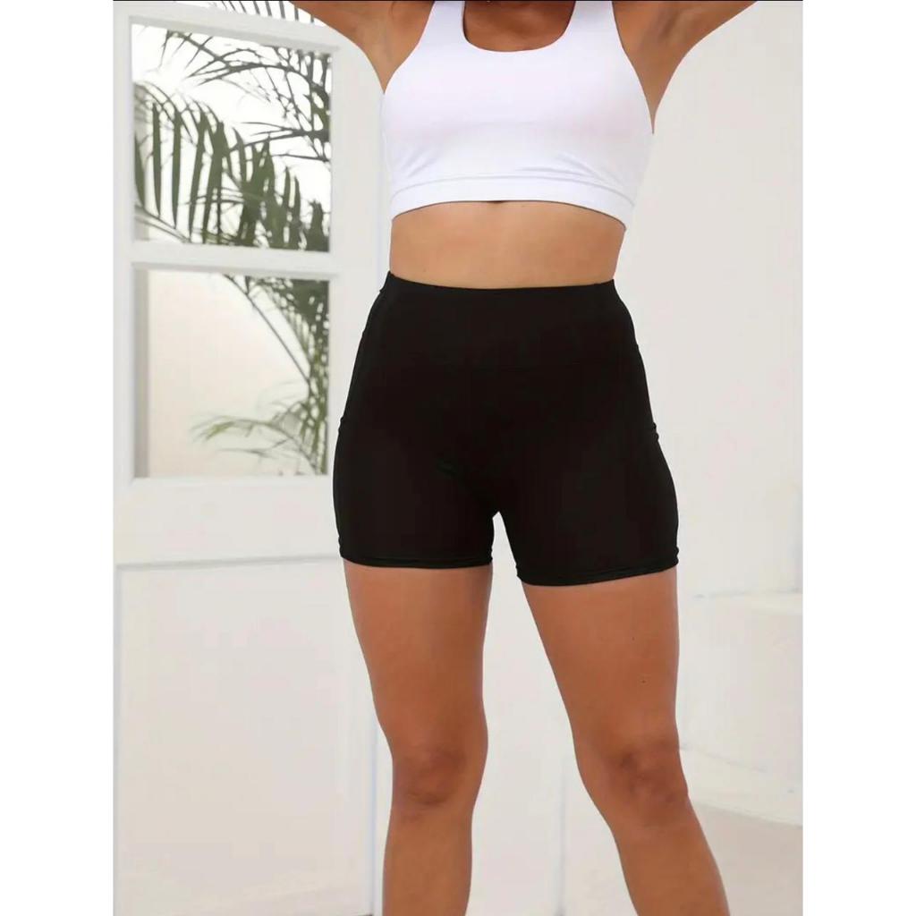 Short Academia Feminino Fitness Dry Fit Cintura Alta Treino Corrida Confortável