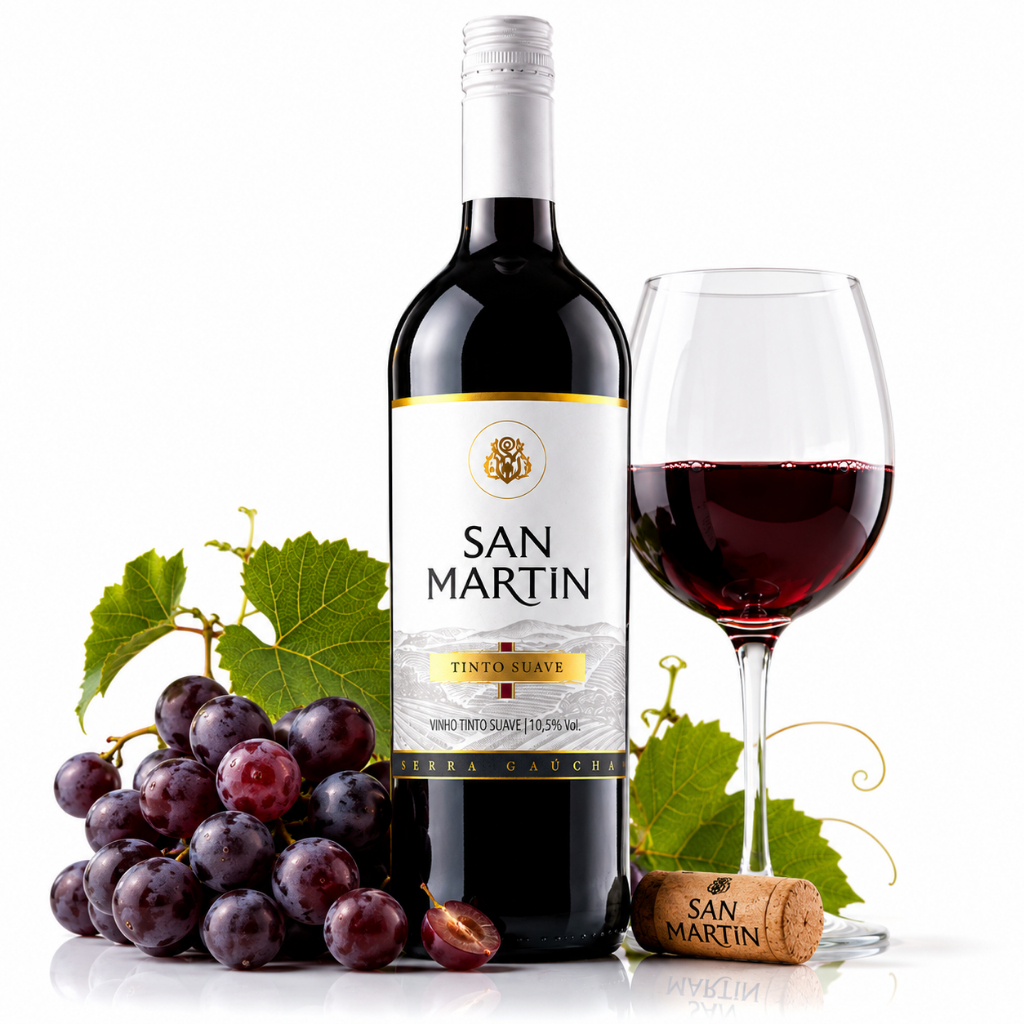 Vinho Tinto San Martin Bordo Tinto Suave 750ml