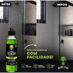 Limpa Vidros Alien Ind Remove Manchas Box Blindex Janela Bancada Brilho e Proteção