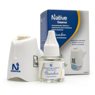 Kit Difusor Aromatizador com Inmetro + 20ml de Essência de Bamboo - Native Essence