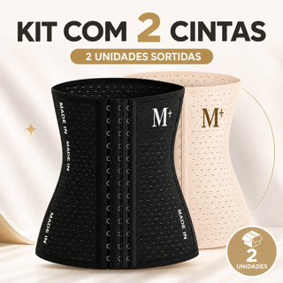 KIT 2 Cinta Modeladora Redutora Pós Cirurgia Com Alta Compressão