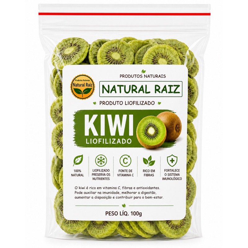 Kiwi Chips Liofilizado - Natura Raiz