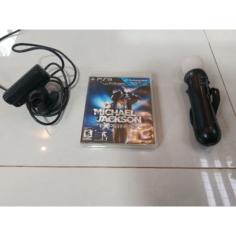 kit PS MOVE + jogo Michael Jackson the experience PS3