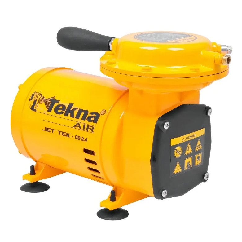 Compressor de Ar Direto Tekna 1/2HP Bivolt 40 PSI com Kit de Acessórios CD2.4BKN