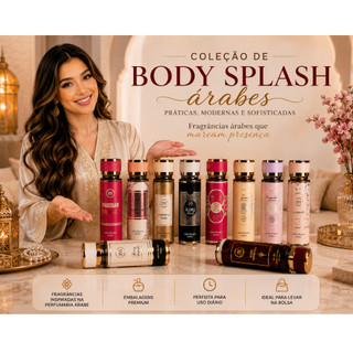 Body Splash Árabe Feminino 250ml - Masculino Varias Fragancias