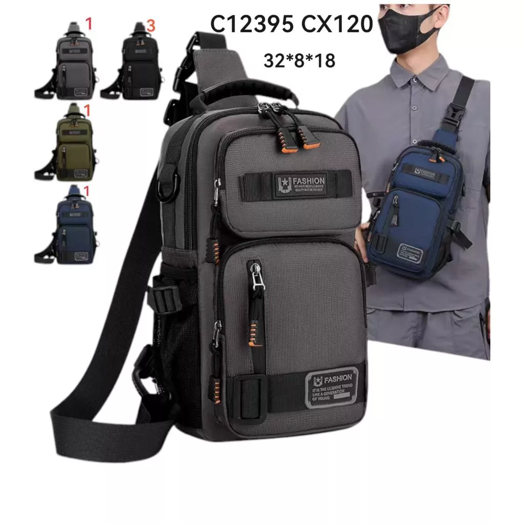 Bolsa BagTransversal Masculina Multifuncional Uso para o Dia a Dia