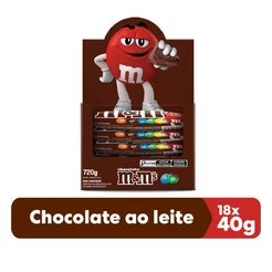 Chocolate M&M'S Ao Leite 18 Unidades de 40g (mms)