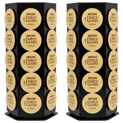 Porta Cápsulas Dolce Gusto Giratório Preto 60 Un Suporte Organizador Placa Cantinho do Café