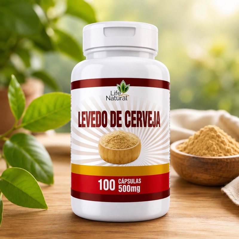 Levedo de Cerveja 500 mg – 100 /200/300 Cápsulas | Life Natural