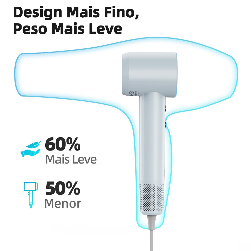 Secador de Cabelo Profissional Gokoco 1500W de Alta Velocidade — foto 4