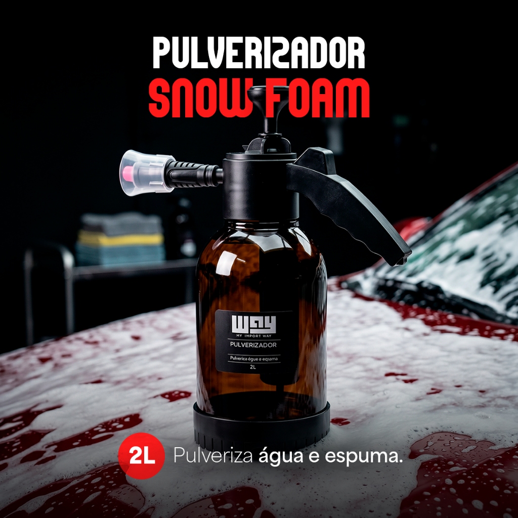Multifuncional Pulverizador Borrifador Alta Pressão Snow Foam manual 2l + 2 Bicos · foto 2