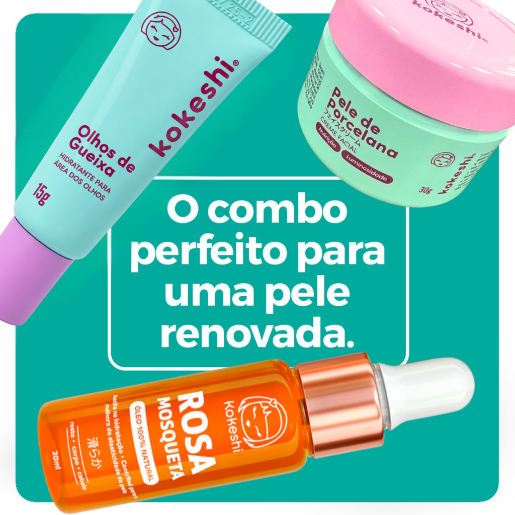 Kit Renovadores Kokeshi Pele Porcelana Óleo de Rosa Mosqueta · foto 2