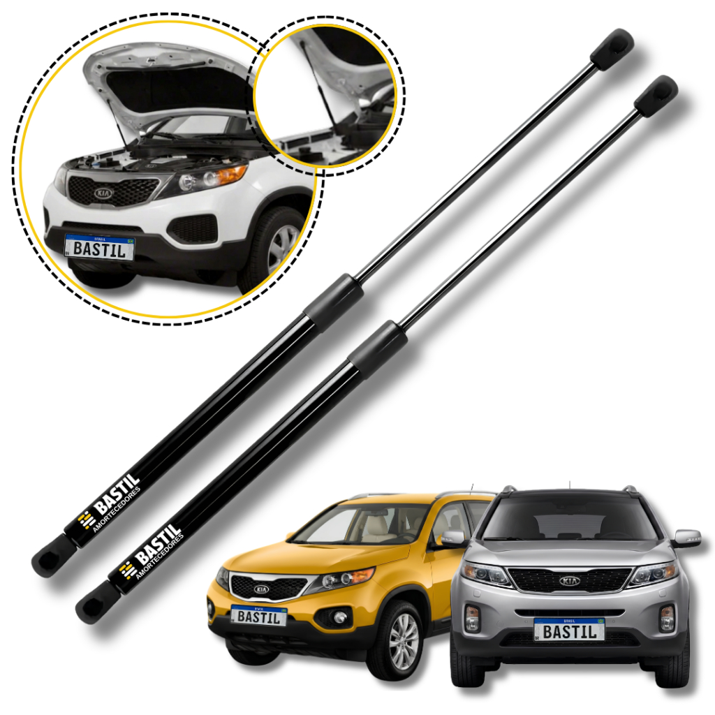Par Amortecedor De Capô Kia Sorento 2010 2011 2012 2013 2014 2015 Pistão A Gás Kit 2 Peças