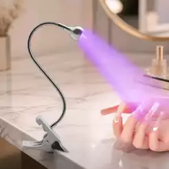Luminária De Mesa Com Garra Presilha UV Ultravioleta Para Manicure