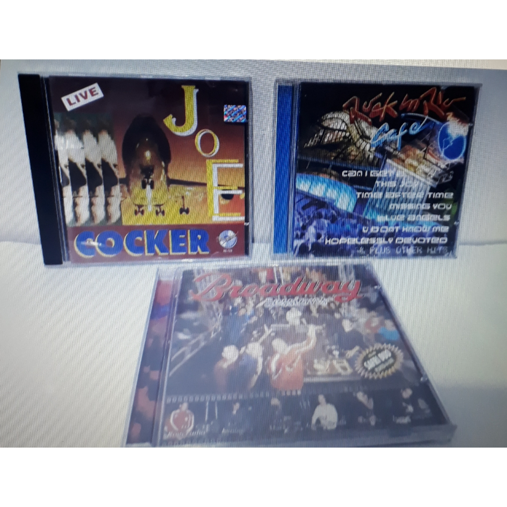 Lote 3 Cds (joe Cocker-rock In Rio Cafe-broadway)