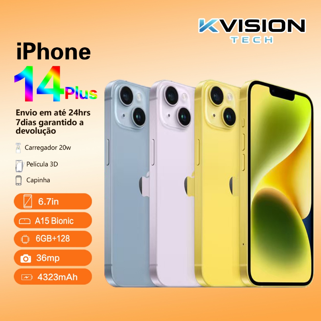 Celular iPhone 14 e14 Plus (128GB) 100% Original Apple  NF