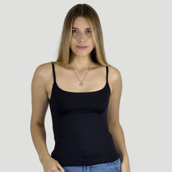 Blusa Regata Malha dupla de Alcinha 100% forrada moda blogueira verão