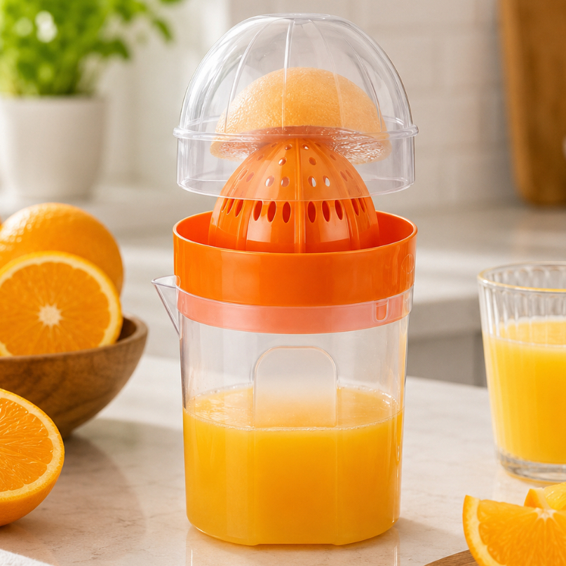 Espremedor de Laranja Limão Portátil Frutas Manual Fitness Sucos Com Jarra Nitron