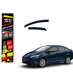Calha de Chuva Ford New Fiesta Sedan 2011 a 2017 4 Portas TG Poli Defletor 4P Protetor Janelas Fumê