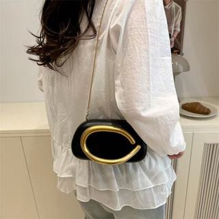 Bolsa Clutch Vintage Retrô Feminina Com Alça De Corrente Destacável,Fecho Magnético – Ide…