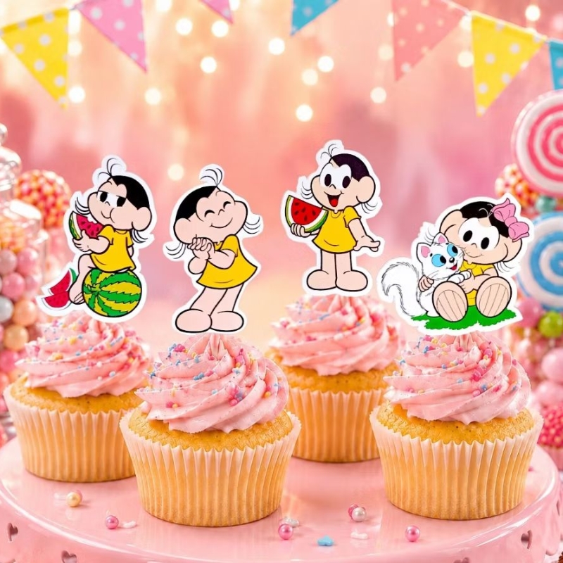 Topper cupcake MAGALI/topo/festa/aniversário/mesversário/bolinho/parabéns/ Topper docinho/decoração