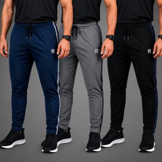Kit 3 Calças Masculinas Dry Fit Esportiva Academia Casual Conforto e Estilo no Dia a Dia