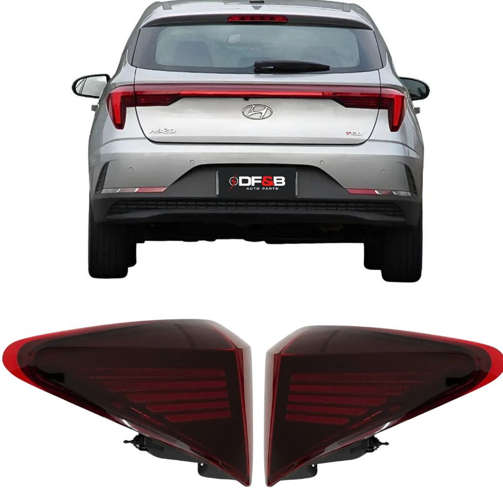Lanterna Traseira Canto Hyundai HB20 Hatch Sem LED 2023 a 2025