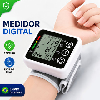 Medidor Pressão Digital De Pulso Com Voz Monitor Inteligente Aparelho De Pressão